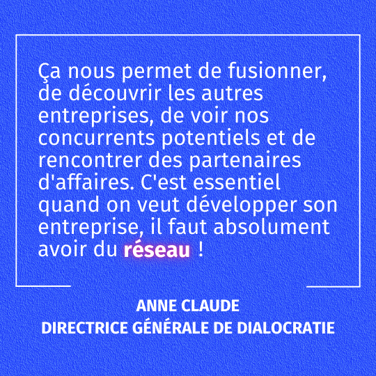 Retour de ANNE CLAUDE DIRECTRICE GENERALE DE DIALOCRATIE