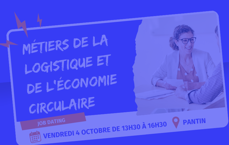 Job Dating dans les métiers de la logistique et de l'économie circulaire, en partenariat avec Lemontri